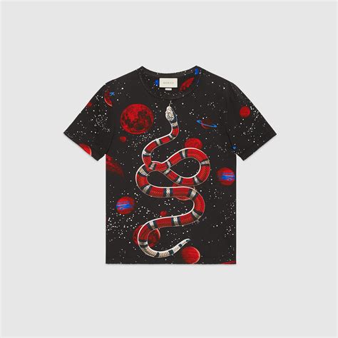 gucci space snake t shirt|gucci shirt snake collar.